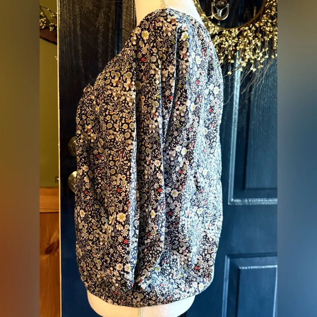 J.Crew Liberty Peasant Top in June's Meadow XS NWOT - Image 3