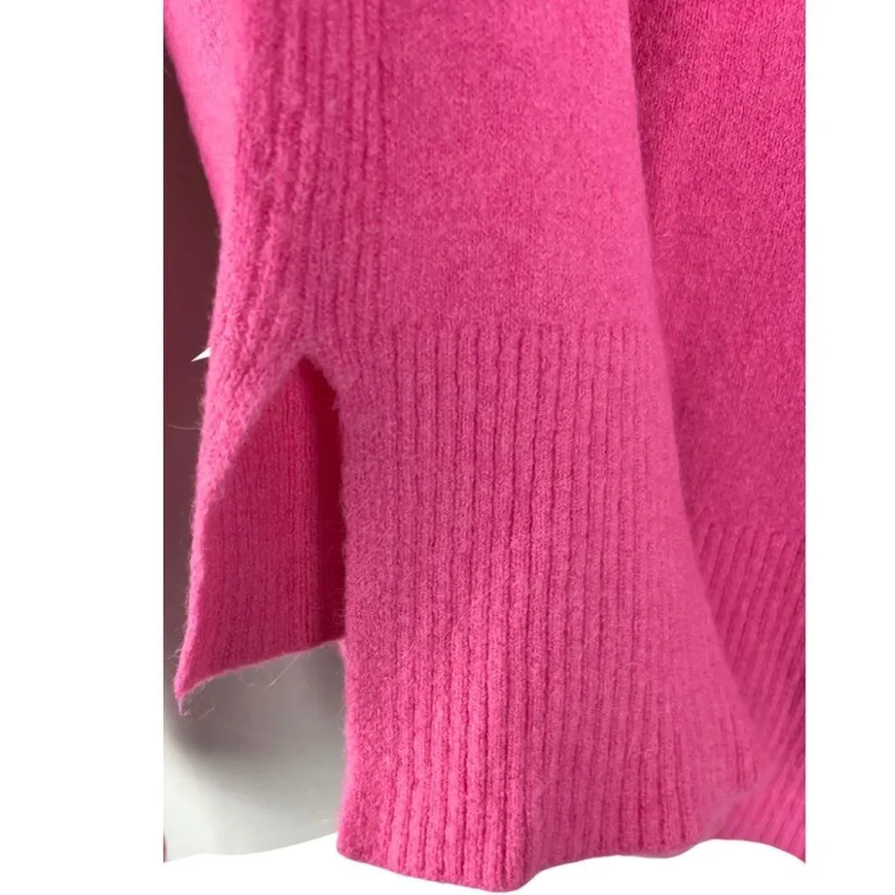 Hot pink turtle neck J Crew sweater Morrino wool and alpaca blend small - Image 6