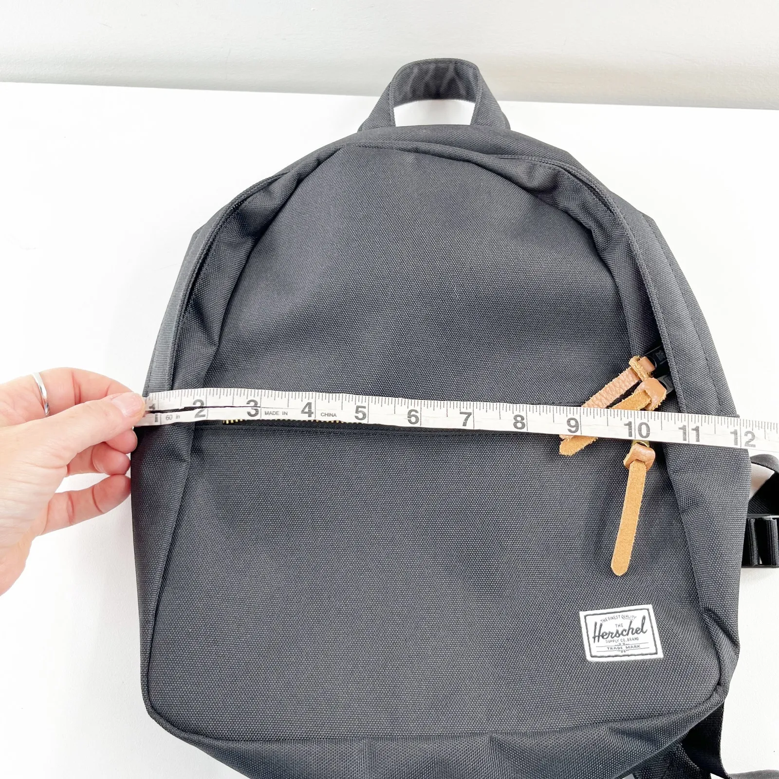 Herschel Supply Company Town Canvas Backpack Bag Dark Blue - Image 7