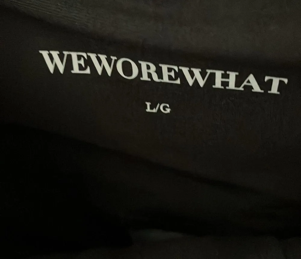 : Black Lace-Up biker shorts- size L - Image 2