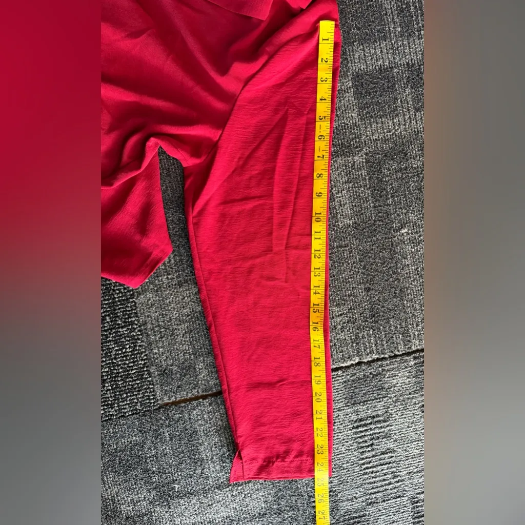 CONNECTED APPAREL Red Lightweight Button Blazer Top Women’s XL. - Image 11