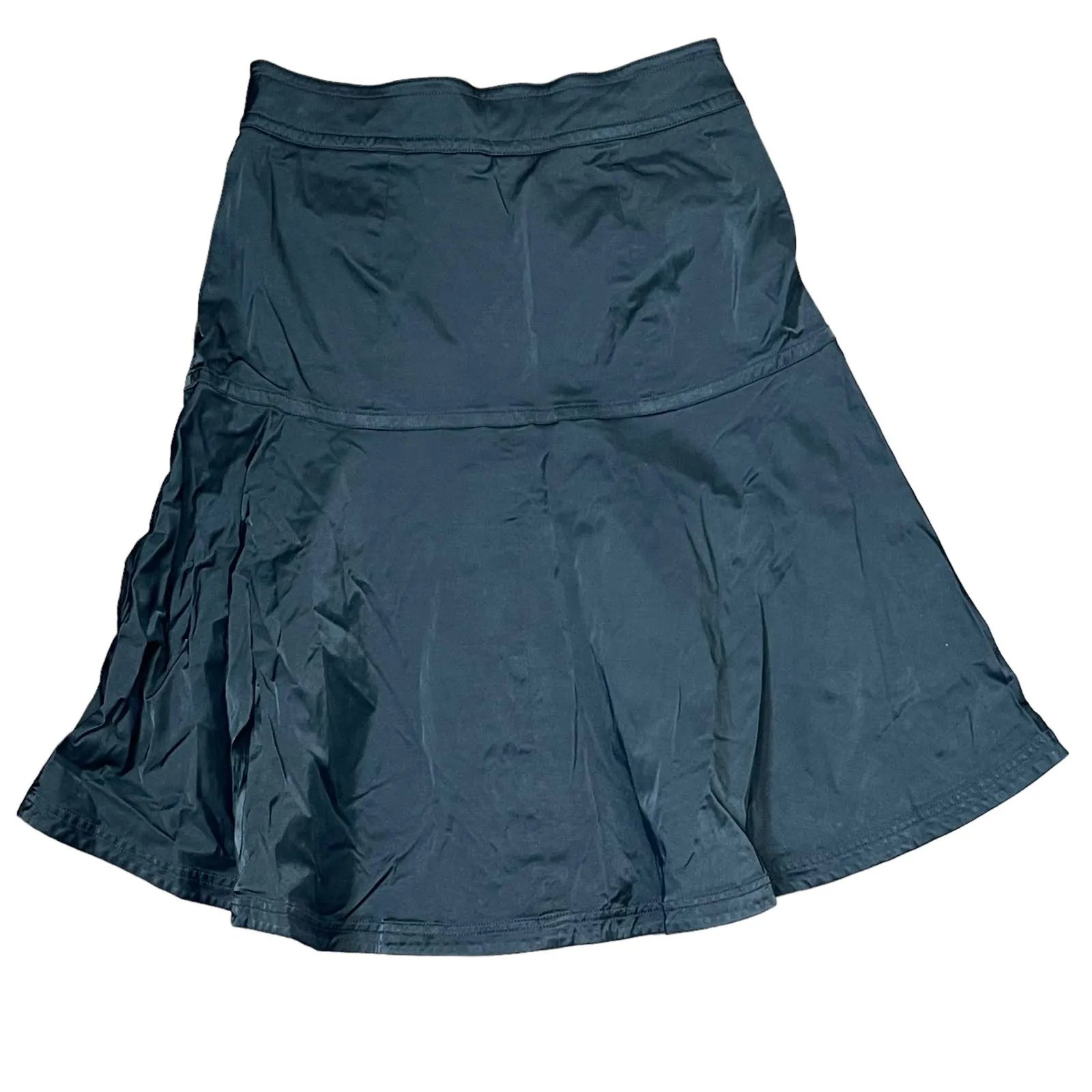 Kenar Punk Front‎ Zip Pocket Mini Skirt Peplum Stretch Fit & Flare Hem  8 Women - Image 8