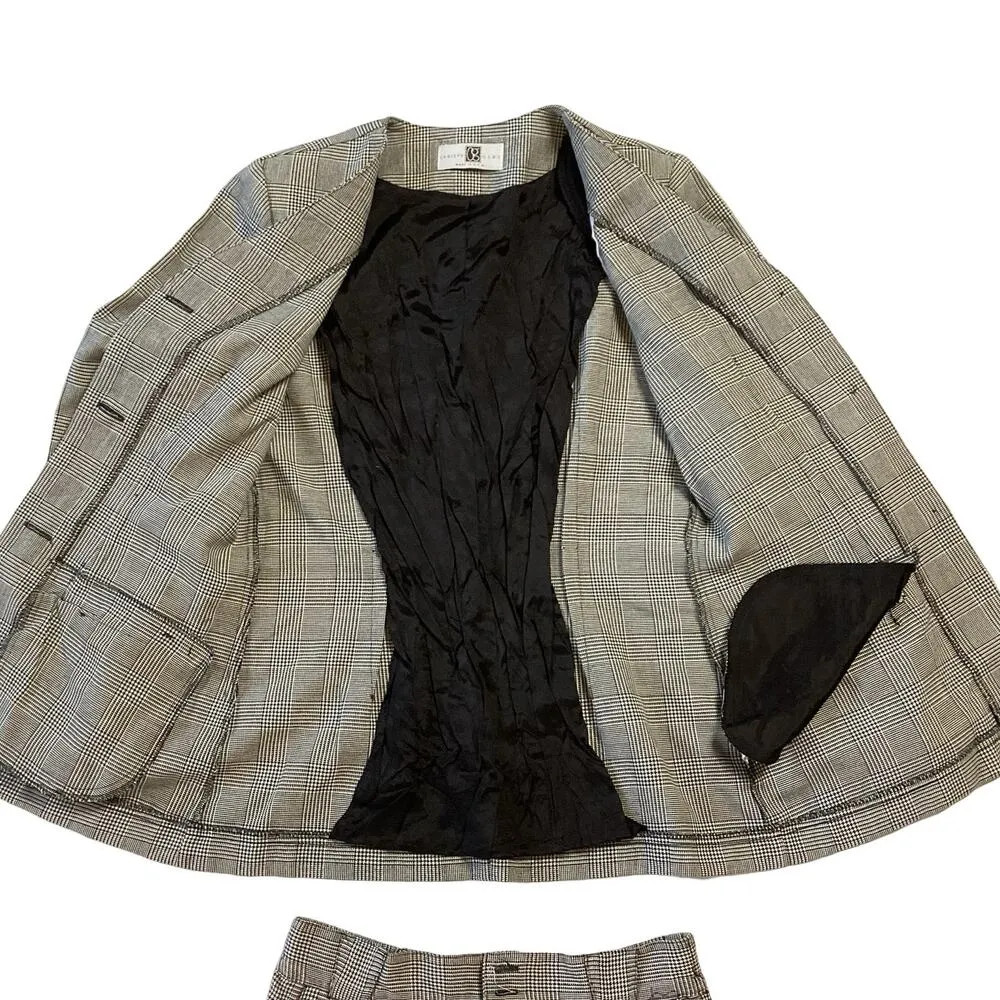 Vintage Christy Girl Blazer Gray Size 6 - Image 5