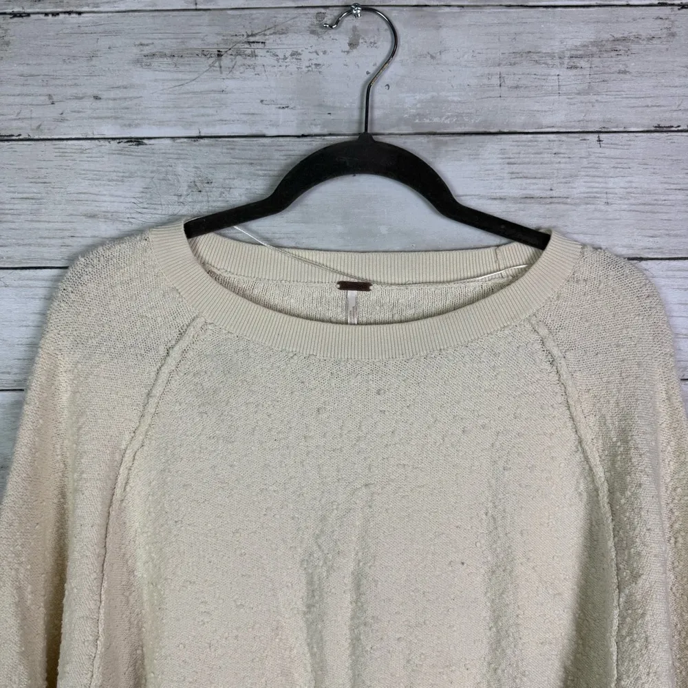 Free People Found My Friend Pullover Sweater Cream Size XS - Image 4