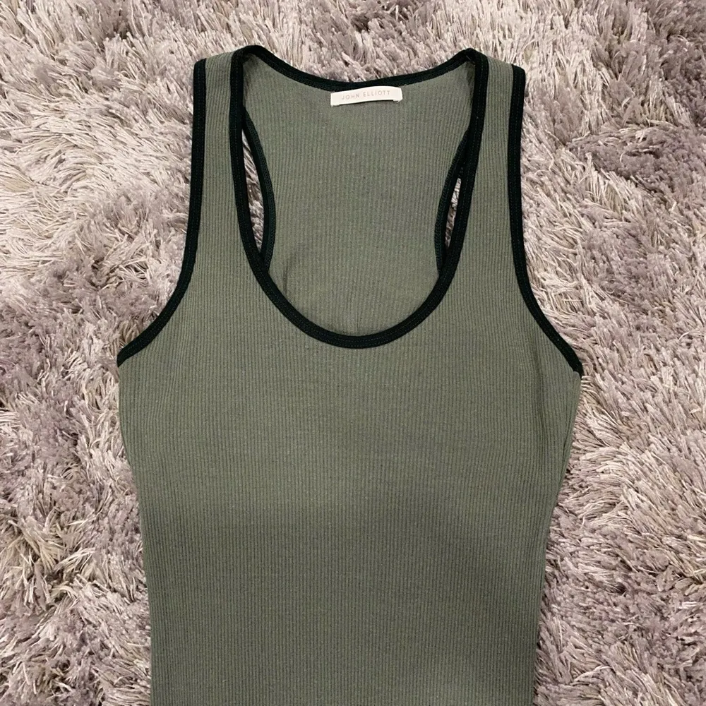 John Elliot Scoop Neck Sleeveless Ribbed Maxi Dress Green Size 0 - Image 9