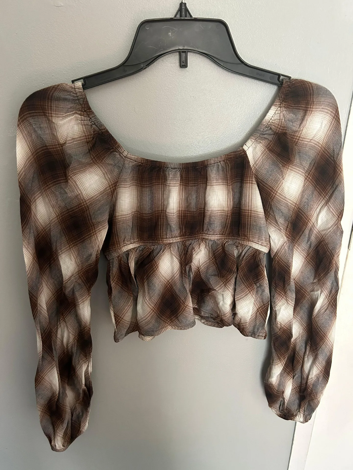 Plaid Crop Top - Image 3
