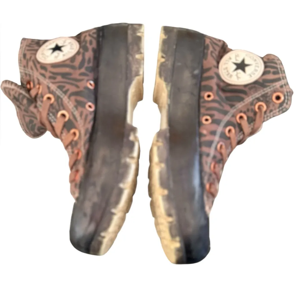 Converse Lugged animal Print platform High - Image 6