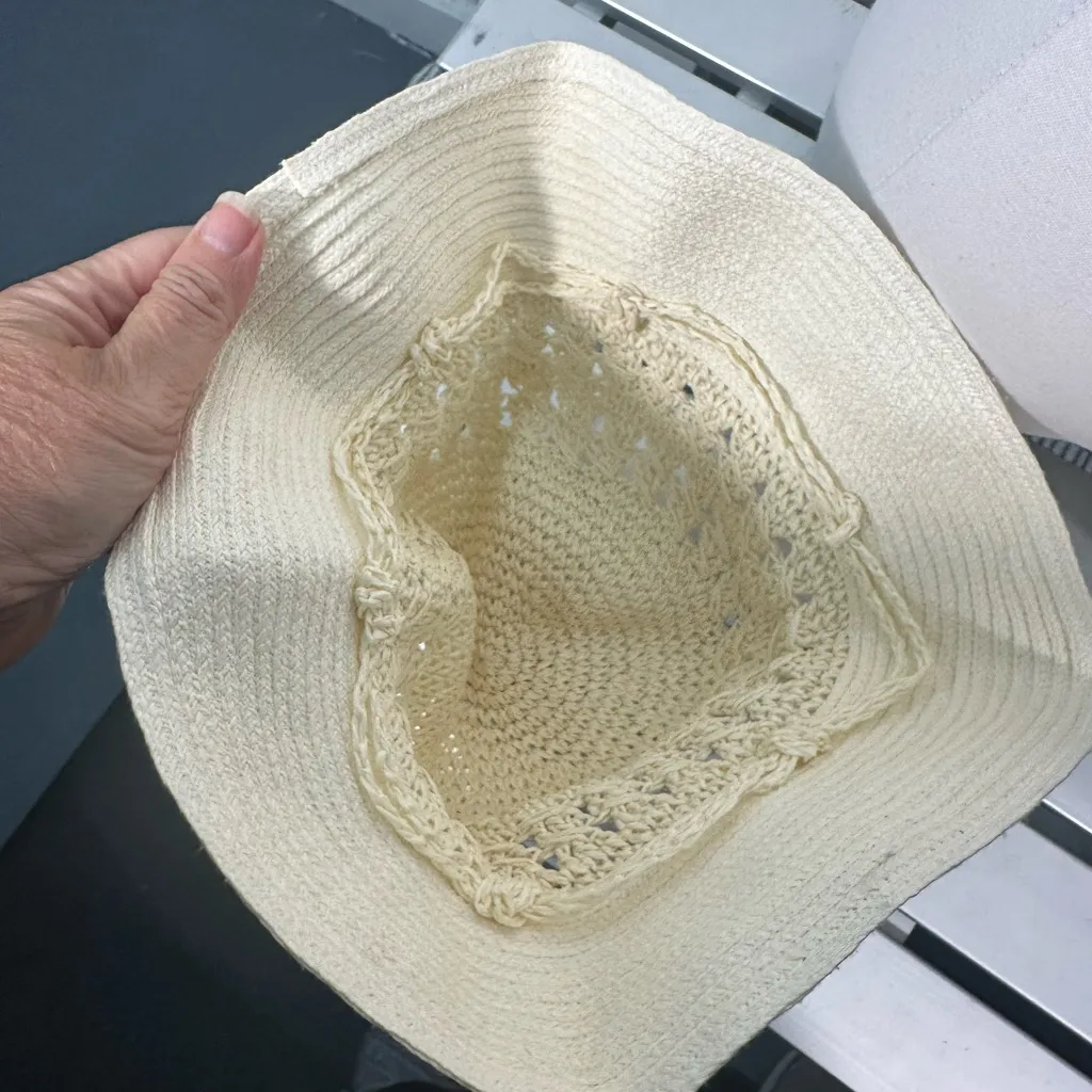 Fisherman Hat Hollow out Bucket Hat Crochet Wide Brim Bucket Hat Crochet - Image 6