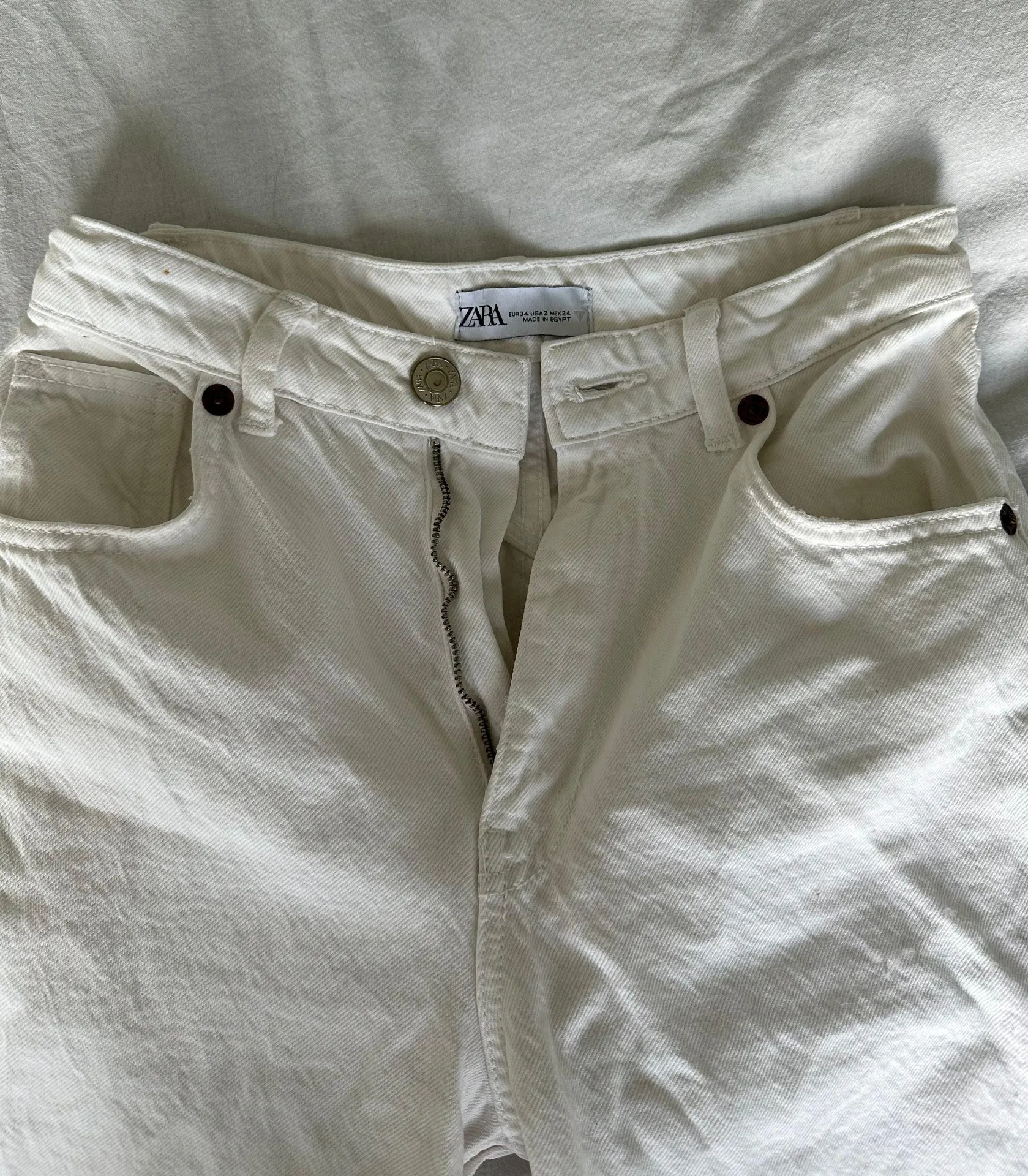 ZARA White  Jeans - Image 3