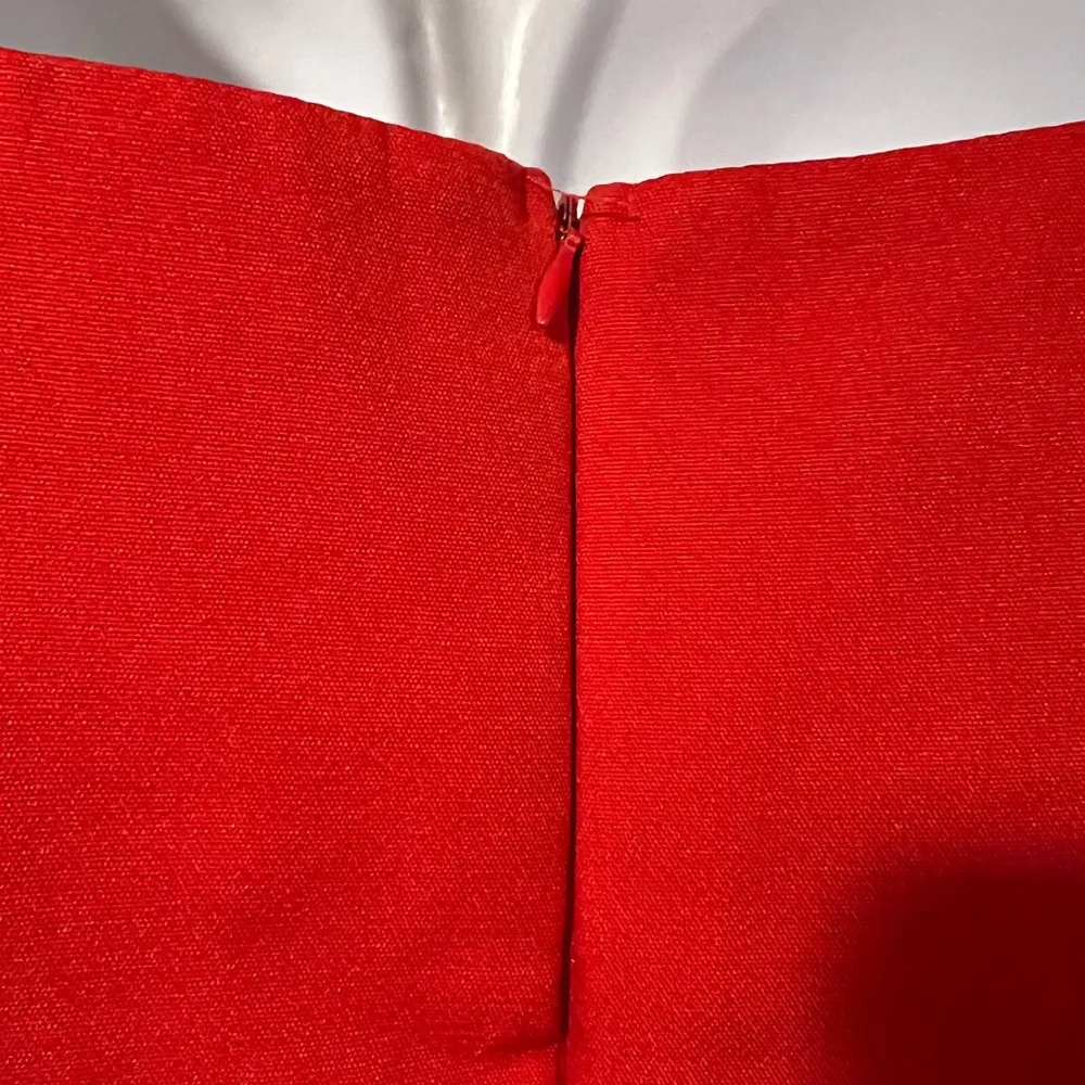 Hello Molly-THROUGH THE DARK DRESS RED MEDIUM. - Image 9