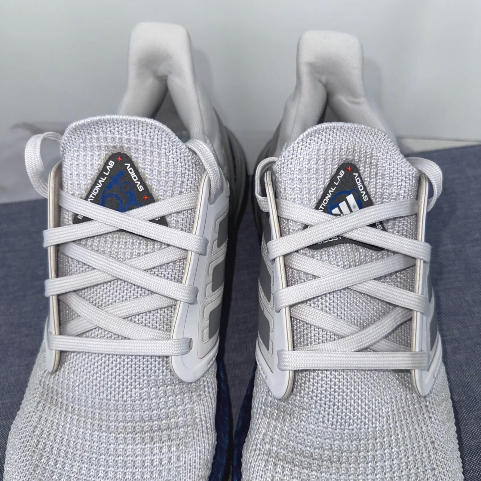 Adidas Ultraboost 20 Running Shoes Women 8 White Purple Iridescent NO INSOLES - Image 5