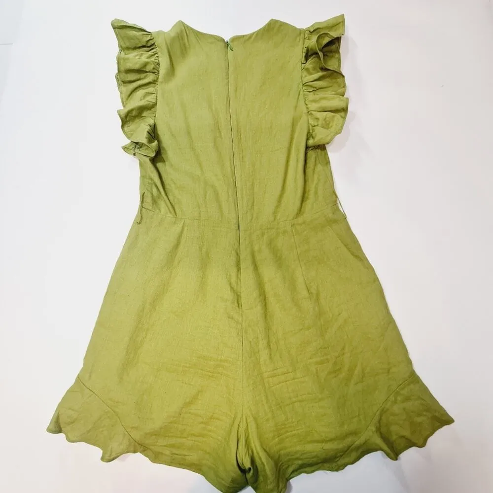 Lovers and Friends Jill Romper in Green Small - Image 12