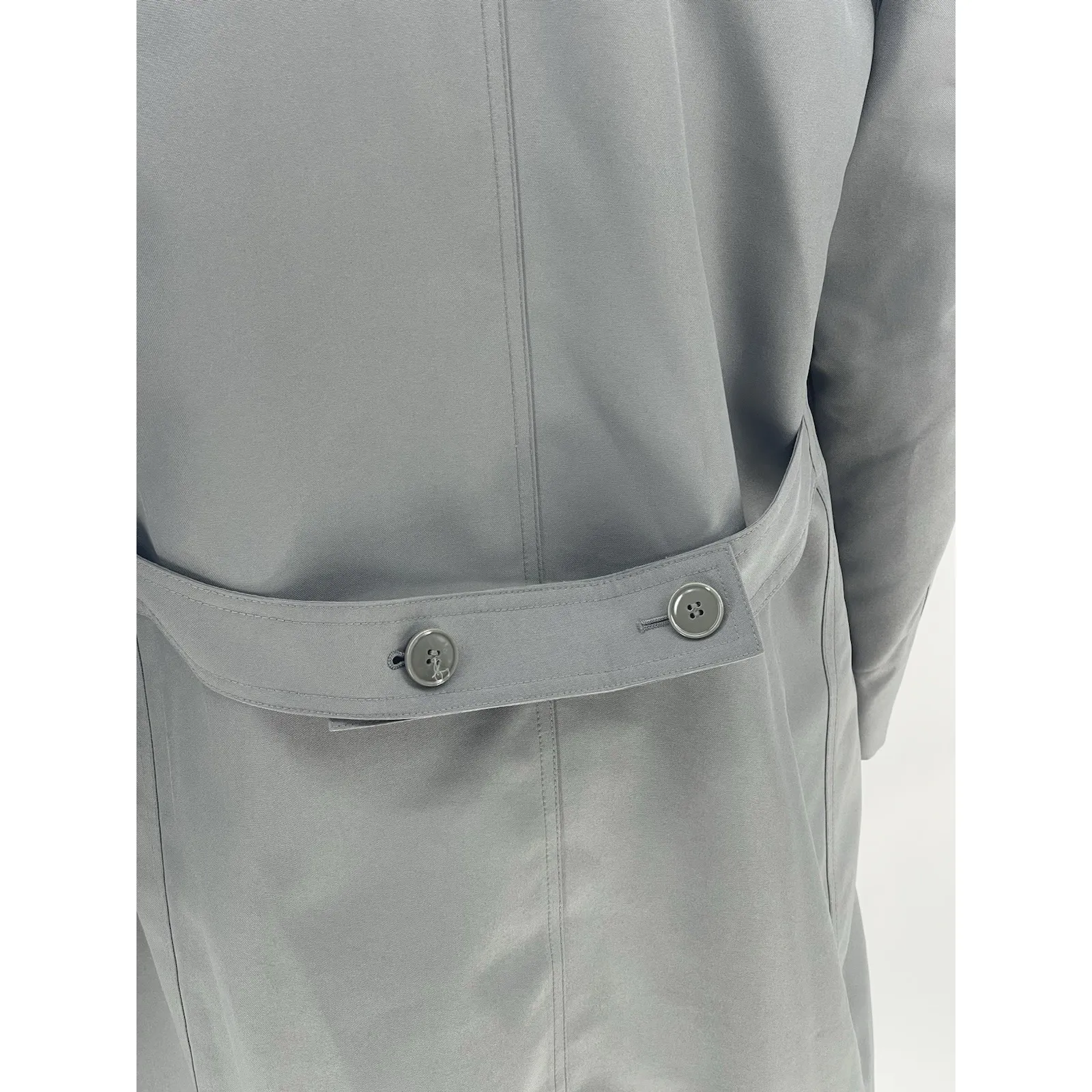 Vintage Misty Harbor Womens Trench Coat Belted Detachable Lining Size 16P Gray - Image 9