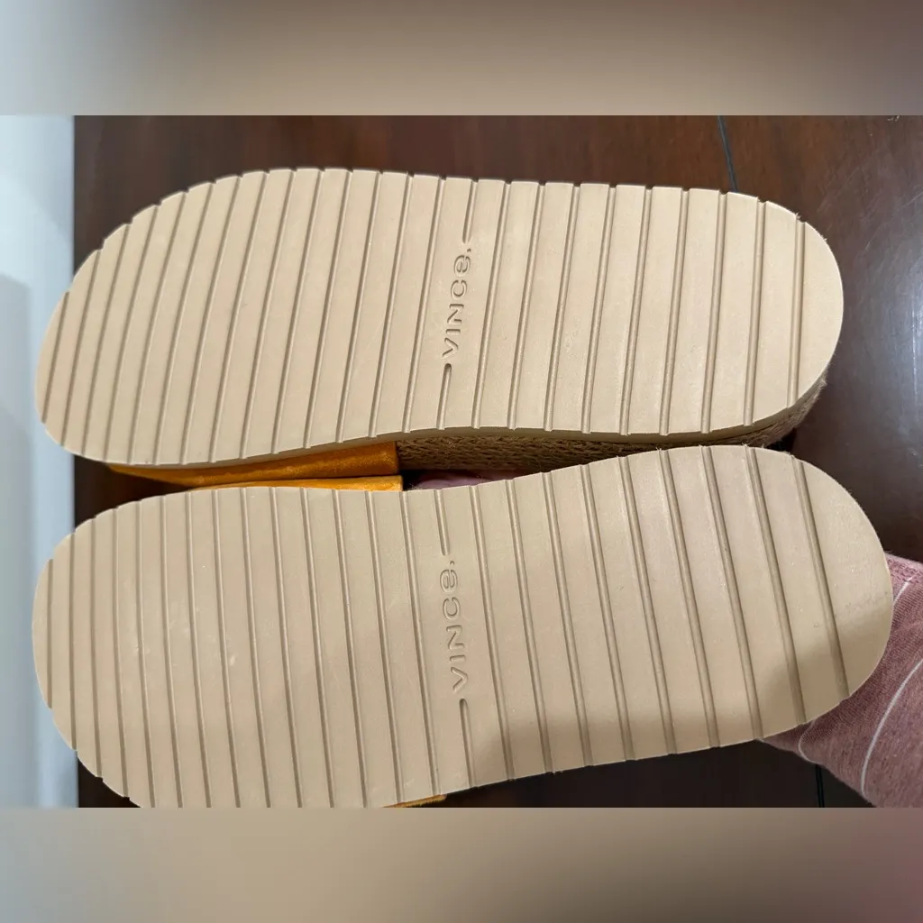 Vince Orange Buckle Slide Sandals - Image 8