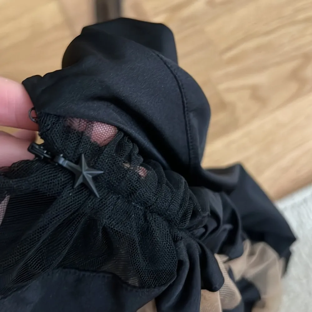 Mugler Swirl Patchwork Illusion Panel Asymmetric Long Sleeve Body - Image 10