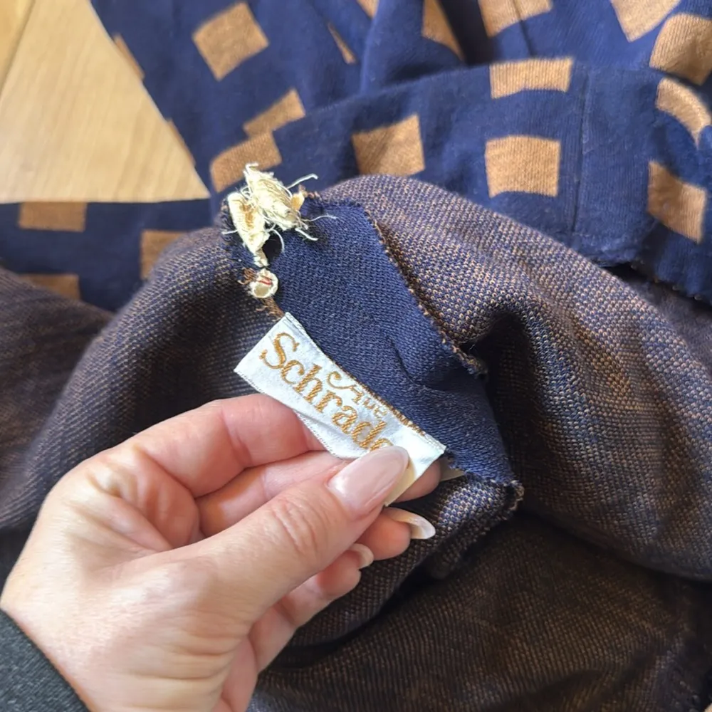 Abe Schrader Navy and Brown Checkered Dress Blue - Image 3