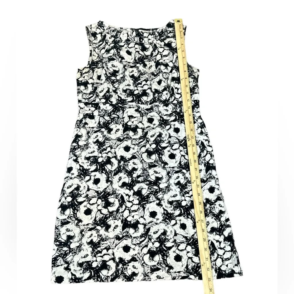 Ann Taylor Loft Women’s Sheath Floral Abstract Printed Sleeveless Dress Size 6 - Image 6