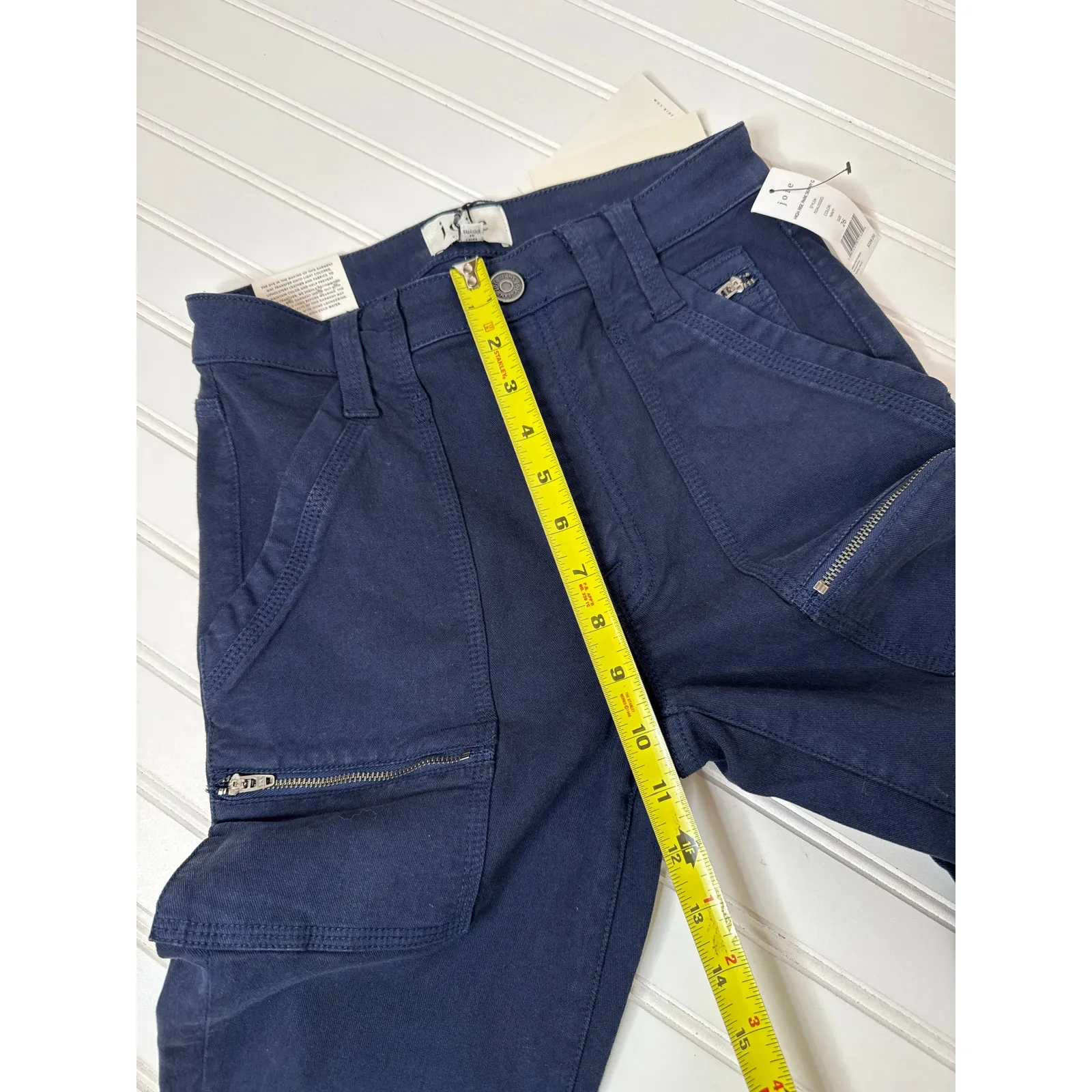 NWT Joie High Rise Park Skinny Jeans Navy Blue Stretch Cropped Womens Size 26 - Image 7