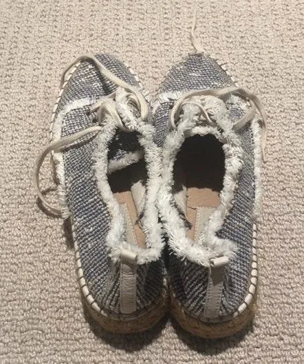 New Handmade Espadrilles From Spain Blue Size 7 - Image 5