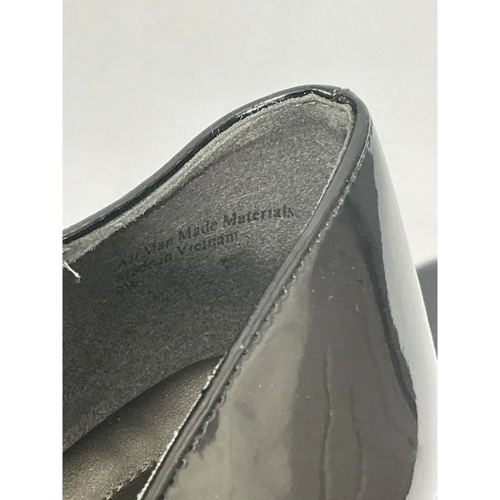 Womans Katie & Kelly Size 9 W Faux Black Patent Leather Slip On Pumps NWOT - Image 7
