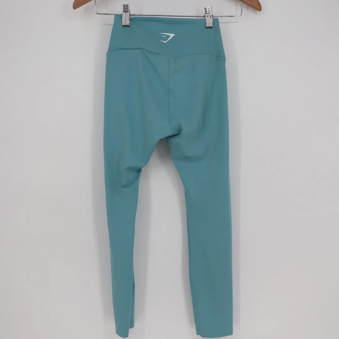 Gymshark Seamless High Waisted Leggings Teal Blue Size S GLLG4715 - Image 6