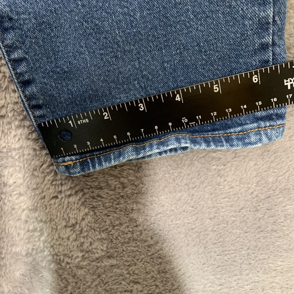 Boyne Women’s Blue Jeans Size 12 Made in Cambodia Classic Fit 99% Cotton - Image 5