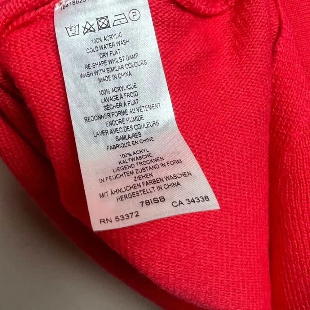 French Connection  Red Crew Neck Sweater NWT Sz. M - Image 5