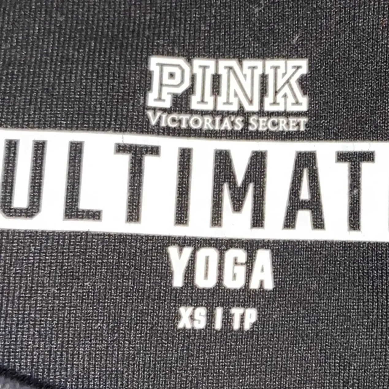 VS Pink Ultimate Yoga Leggings XS Black Mesh Athleisure Aesthetic Sculpting Fit - Image 5