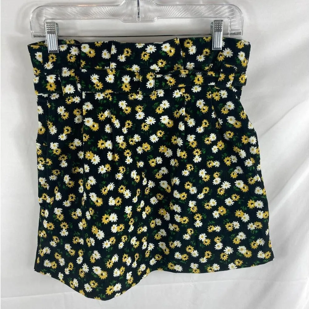 urban outfitters tie front floral corduroy skirt S - Image 4