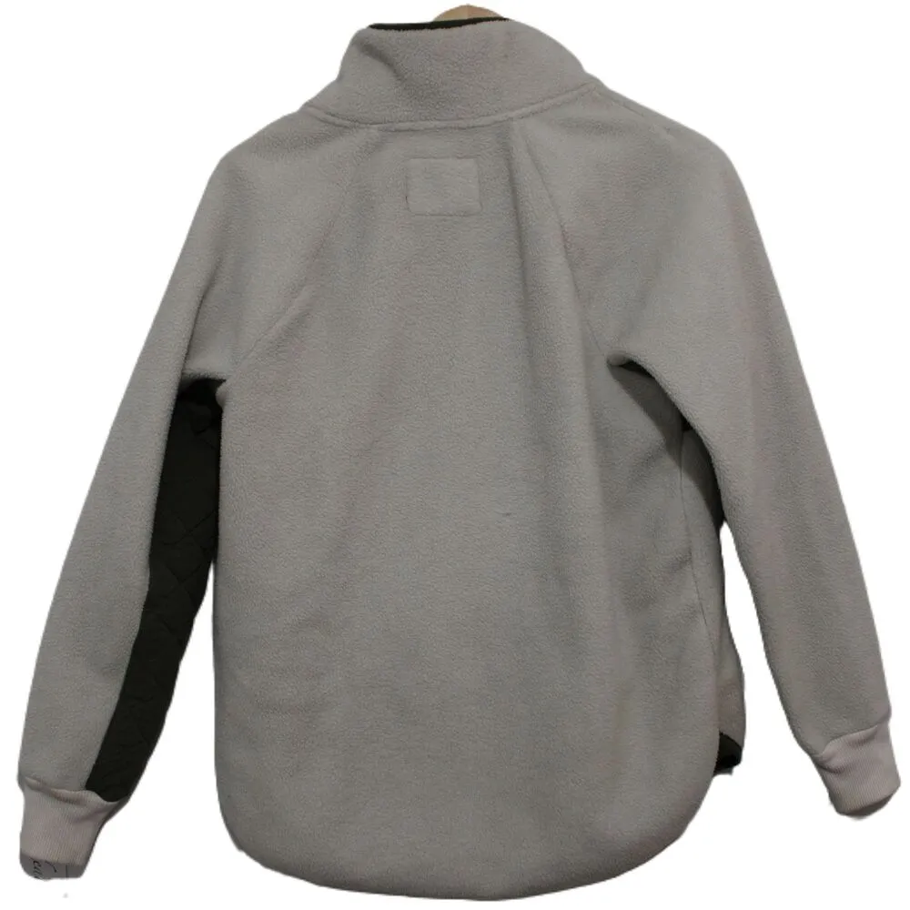 Womens Abercrombie & Fitch Cream Sherpa Fleece Sweatshirt Teddy Jacket Size S - Image 2