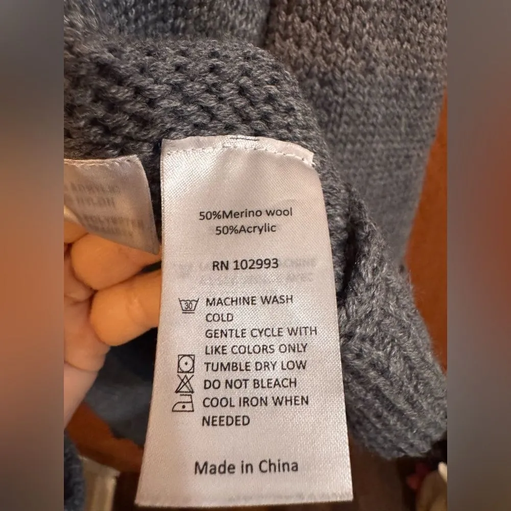 KF/Kaufmanfranco Gray Faux fur collar Sweater Vest size M Size M - Image 7