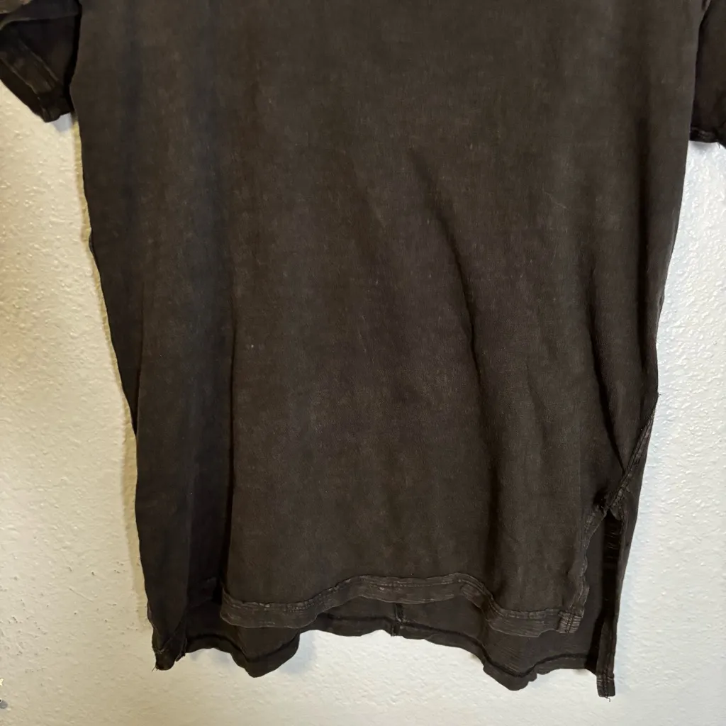 Anthropologie Pilcro Perfect Oversized T-Shirt Carbon Grey Black Size‎ XS Boho - Image 7