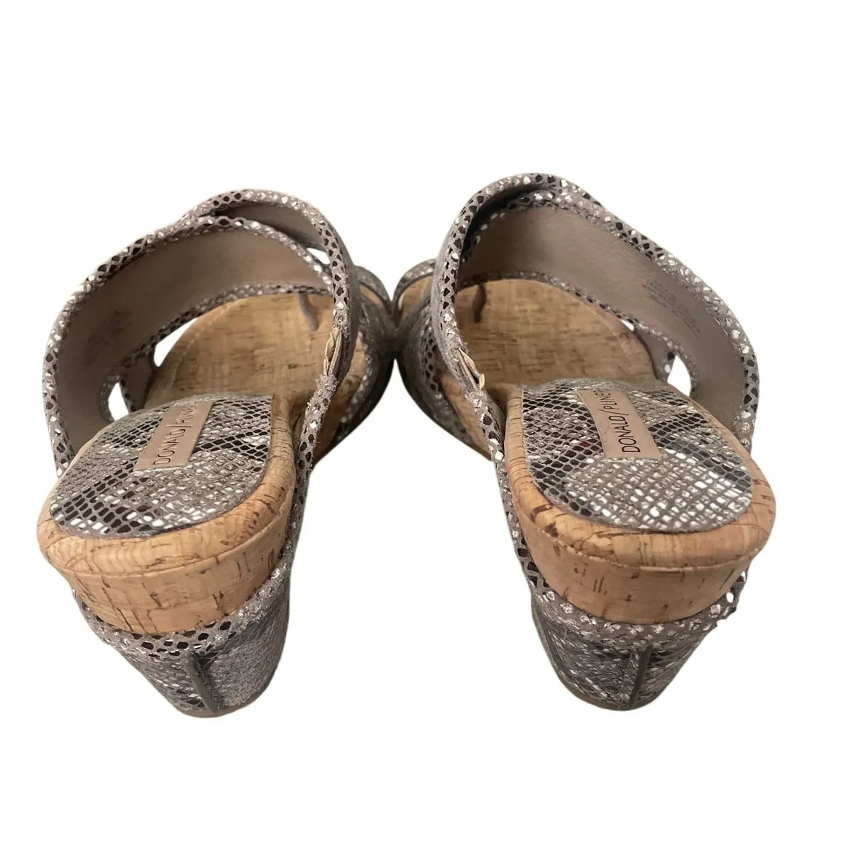 Donald Pliner Metallic Snake Print Leather Wedge - Image 2