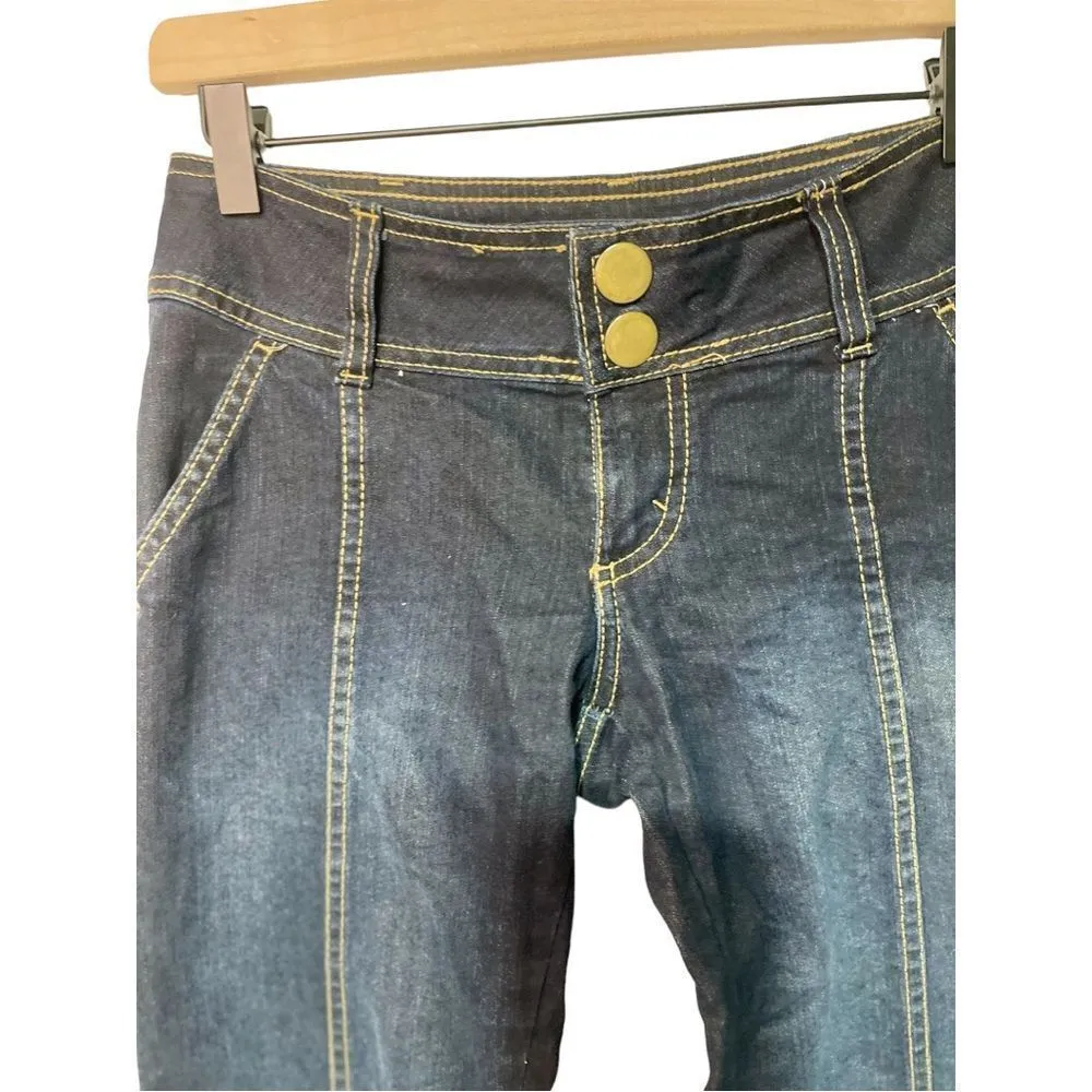 Vintage Jordache Lo Rise Stretch Jean 3/4  Distressed - Image 8