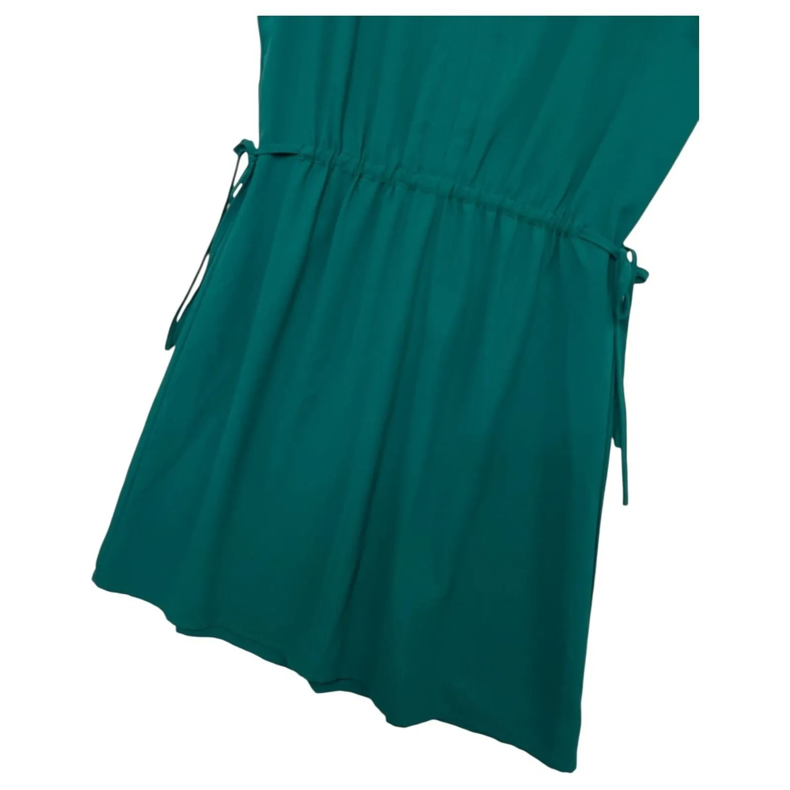 41 Hawthorn Dress Womens Small Green V Neck Flutter Sleeve Cinch Waist Lined - Image 4