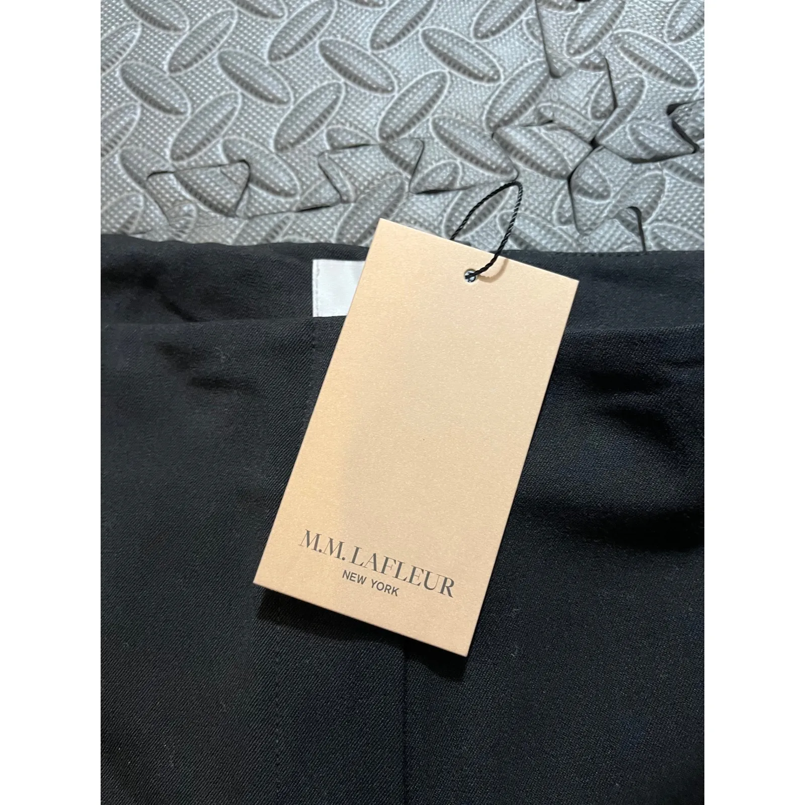 MM LaFleur Clooney 2.0 Dress Pants Light Twill 12 NEW Black Flared Slit Career - Image 3