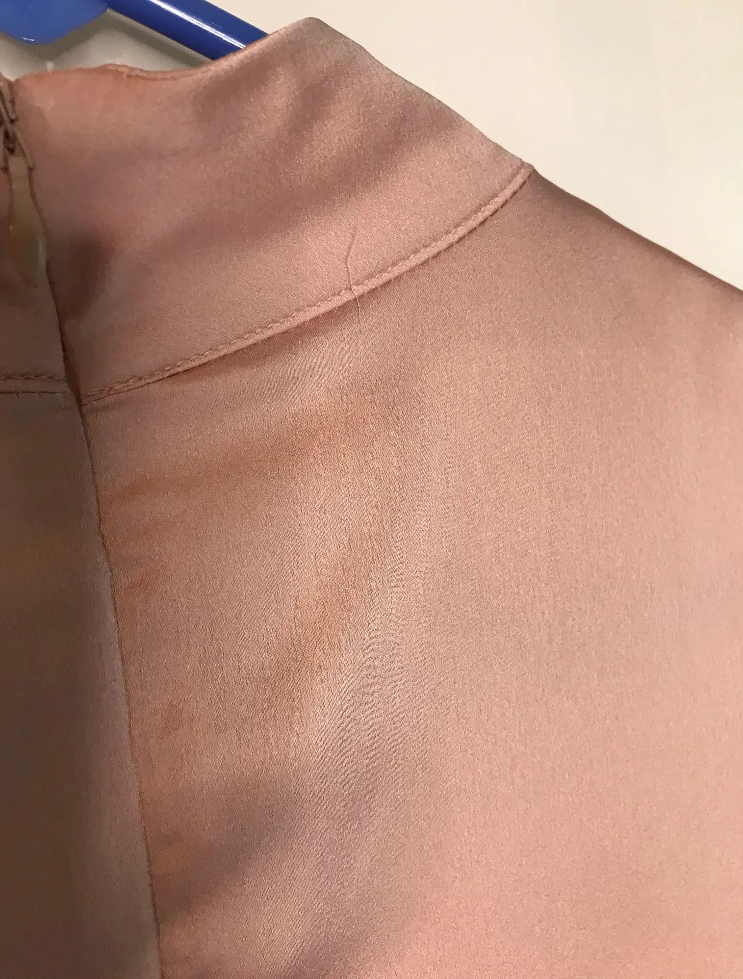 Blush Sleeveless Satin Blouse - Image 3