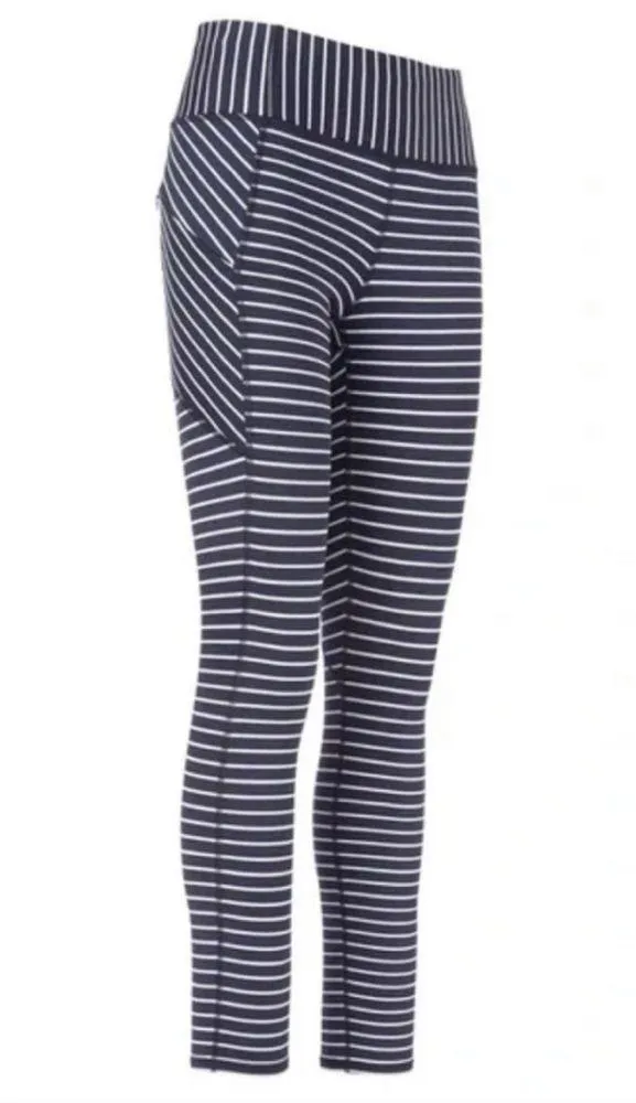 Athleta contender high rise striped leggings with pockets small - Image 4