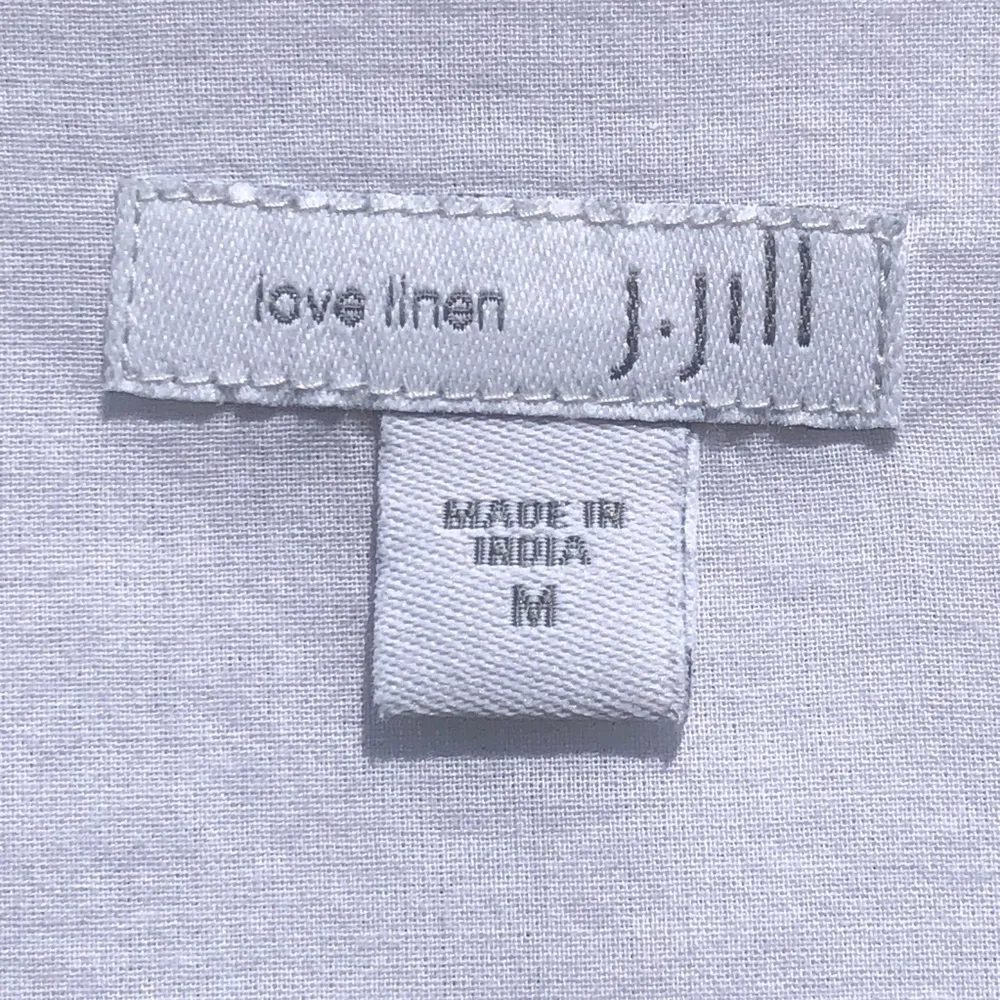 J. Jill White 100% Linen Floral Turquoise Embroidery Sleeveless Dress - M - Image 2