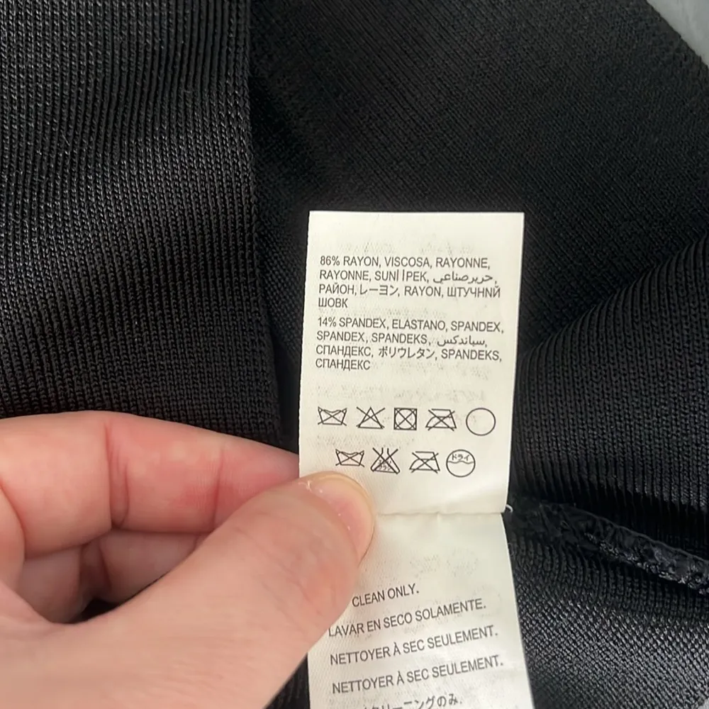 Bebe Bodycon Mini Skirt Black Size XS - Image 5