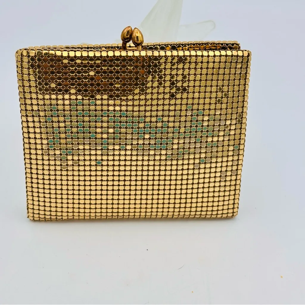 Vintage Gold Mesh Wallet circa 1960’s - Image 2