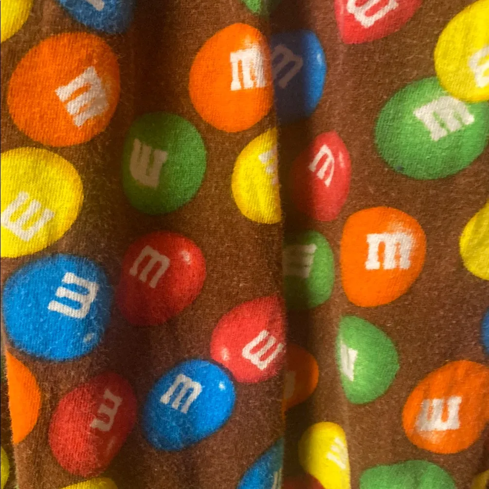 Colorful M&Ms Pajama Pants Red Size M - Image 2