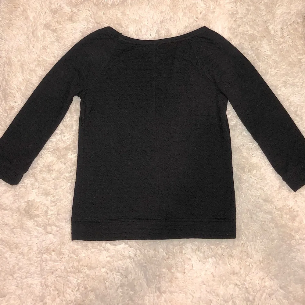 Princess‎ Vera Wang Quilted 3/4 Sleeve Shirt Black XS Size undefined - Image 2