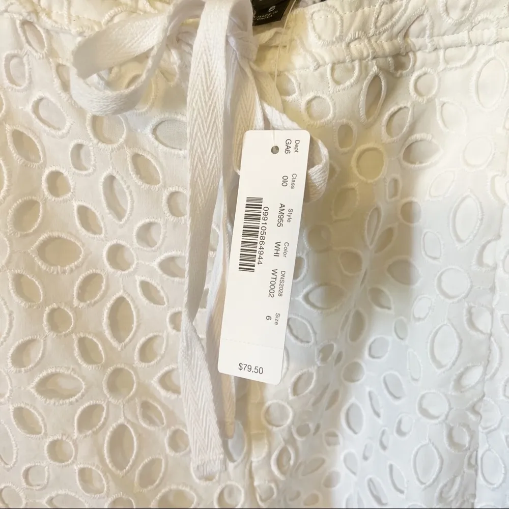 J Crew Eyelet White High Rise Shorts - Image 5