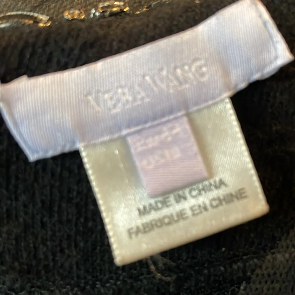 Vera Wang Wool Rhinestone Collar Dress - Image 4