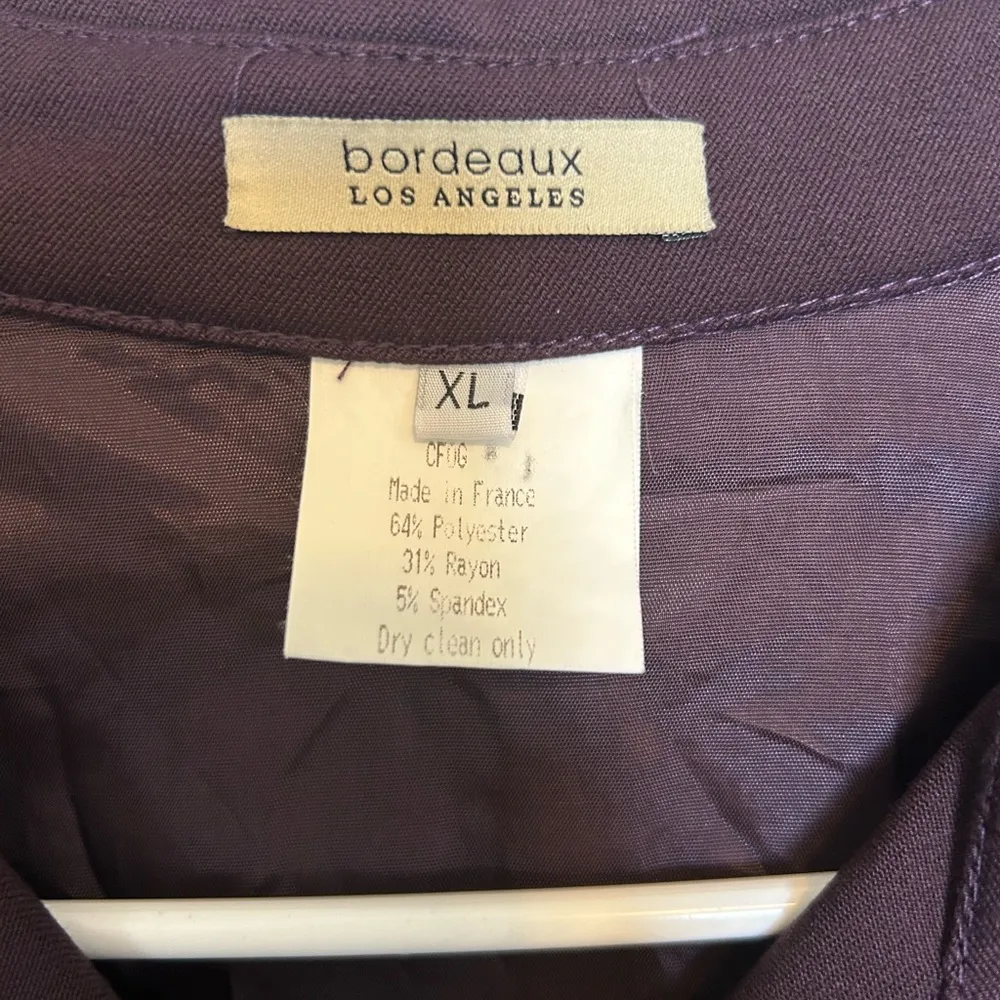 Bordeaux Los Angeles purple long sleeve button down shirt size X-Large - Image 5