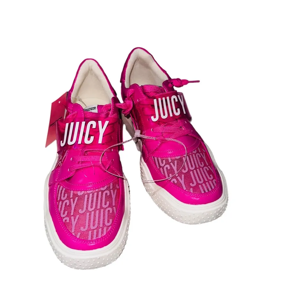 NWT JUICY COUTURE Women's Dyanna Sneakers In Bright Pink - Image 5