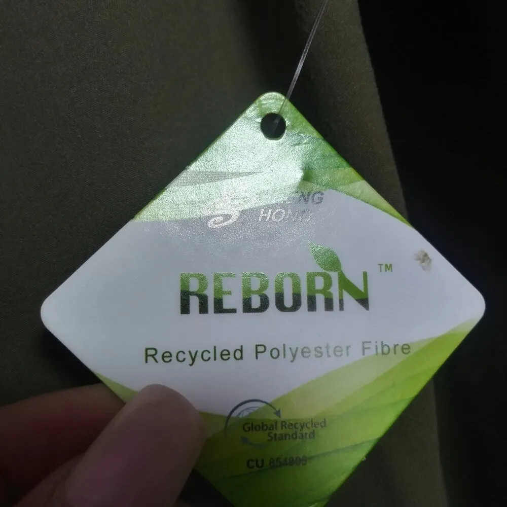 Circular Path Olive Green Athleisure Women's Knotted Long Sleeve Top Size L Size L - Image 6