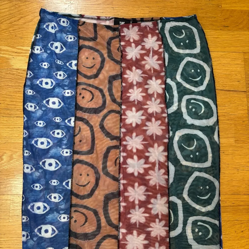 The Ragged Priest Mesh Overlay Preppy Coverup Whimsigoth Festival Skirt 16 - Image 2