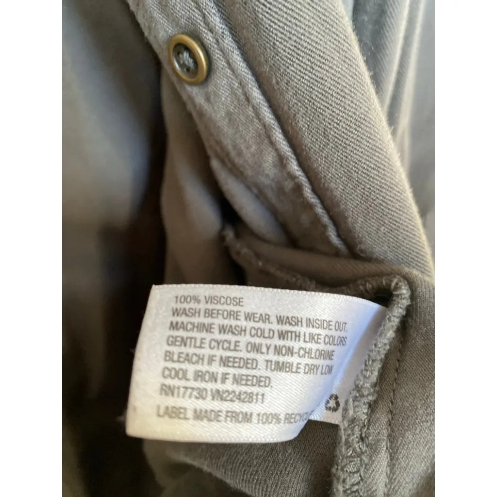 Mossimo Charcoal Button Up Shirt Shacket Soft Purple Gray Oversized Xxl - Image 5